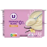 Fromage blanc vanille 0%MG - 8x100g