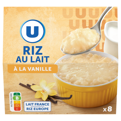Riz au lait à la vanille  8x115g
