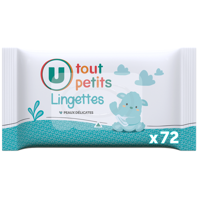 Lingettes classiques pour bébé - x72