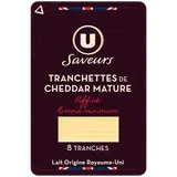 Cheddar mature affiné 6 mois minimum 34%MG - 8 tranches, 150g