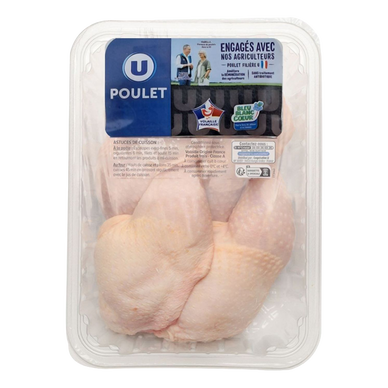 Cuisse de poulet blanc déjointée,  France, 4 pièces