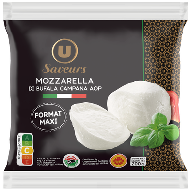 Mozzarella DOP di bufala 25%MG 200g