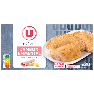 Crêpe jambon et emmental  20x50g