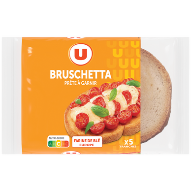 Bruschetta, 5 tranches soit 330g