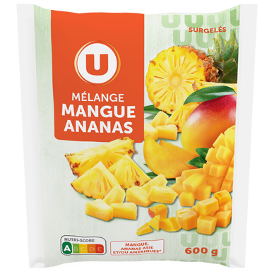 Mélange de mangue et d'ananas surgelés  600g
