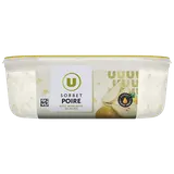 Sorbet plein fruit poire - bac 1L 650G