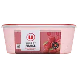 Sorbet plein fruit fraise - bac 1L 650G