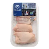 Haut cuisse poulet blanc déjointé, France, 4 pièces