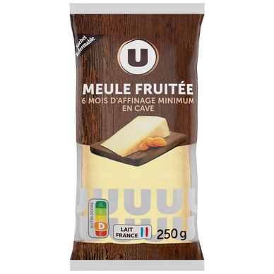 Fromage au lait pasteurisé Meule fruitée 35% de MG, portion de 250g