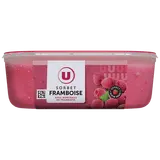 Sorbet plein fruit framboise - bac 1L 650G