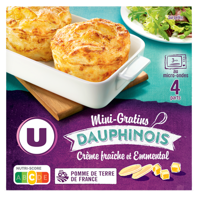 Mini gratin dauphinois 4x120g 480g
