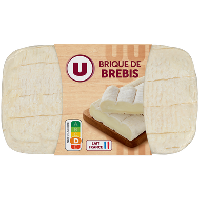 Fromage au lait de brebis pasteurisé  25% de MG, brique de 150g