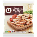 Emincés de poulet rôtis cuits surgelés  500g