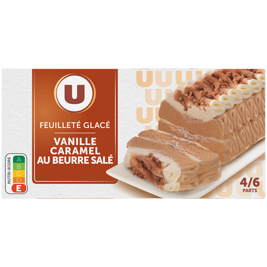Feuilleté glacé vanille caramel  342g