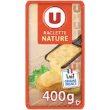 Raclette tranchette nature lait pasteurisé 28%mg U barquette 400g