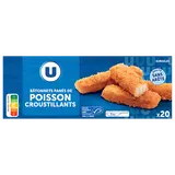 Bâtonnets panés de poisson blanc croustillant MSC 20 unités, 600g