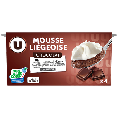 Mousse liégeoise au chocolat  4x80g