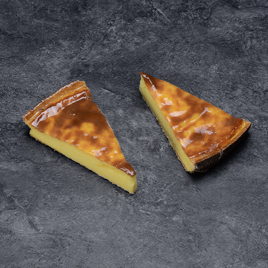 Flan au lait entier,  2 parts, 290g