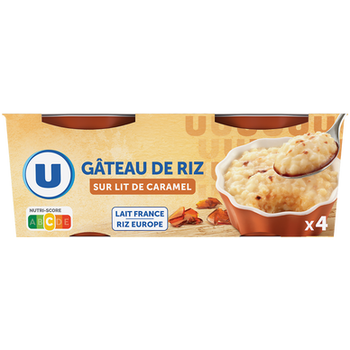 Gâteaux de riz nappés de caramel  4x100g