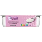 Yaourts brassés nature 0% de matière grasse  8x125g