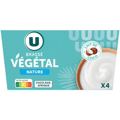 Brassés végétal nature 4%mg - 4x100g