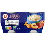 Yaourt à la grecque avec morceaux de pêche 4x150g