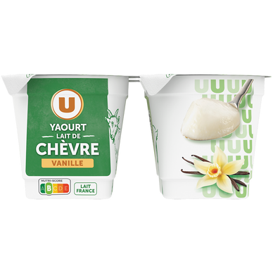 Yaourt au lait de chèvre à la vanille  4x125g