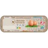 Oeufs de poules plein air Label Rouge Bleu Blanc Coeur calibre mixte -bte x12