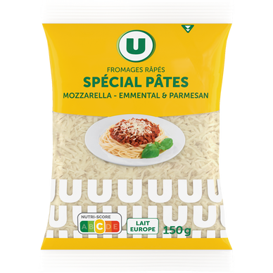 Mélange de fromages râpés Spécial pâtes 24%MG - Sachet 150g
