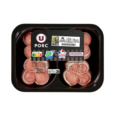 Paupiette de porc sans colorant,  France, 4 pièces, barquette 400g