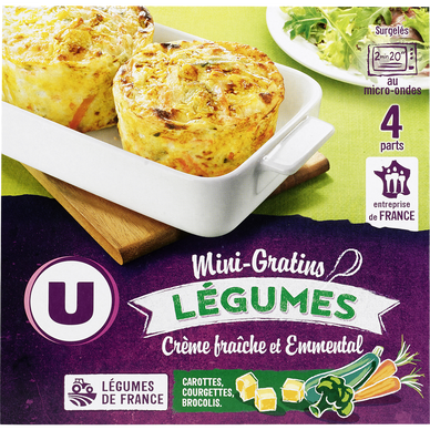 Mini gratins de légumes  4x120g
