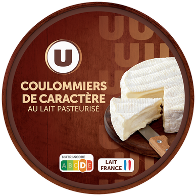 Coulommiers de caractère au lait pasteurisé  23% de MG, 350g