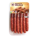 Merguez de volaille, 6 pièces, 300g