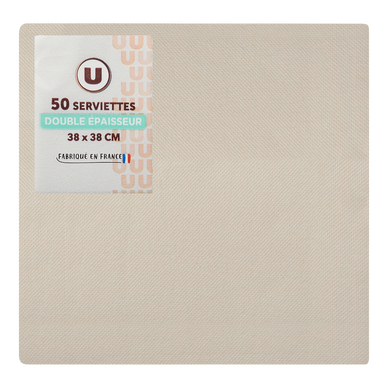 Serviette lin x50 - 38x38cm