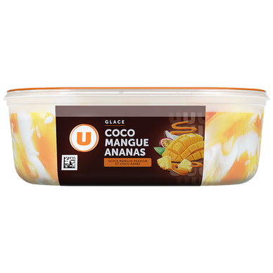 Bac crème glacée mangue coco ananas - 527g