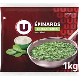 Epinards branches crème U 1kg