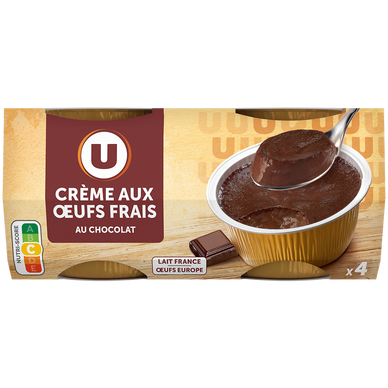 Crème aux oeufs au chocolat 4x100g