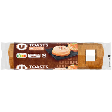 Toasts ronds briochés spécial foie gras  250g