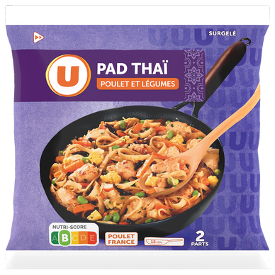 Plat cuisiné Poêlée pad thai au poulet et nouilles de riz - 600g