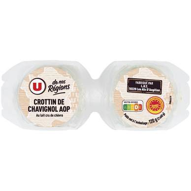 Crottin de Chavignol AOP lait cru 26%mg - 2x60g