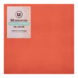 Serviette terracotta x50 - 38x38cm