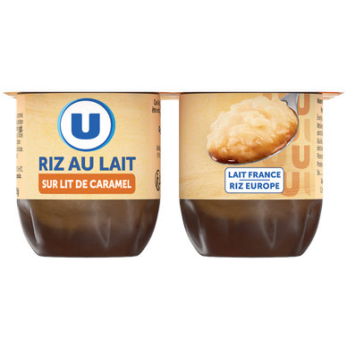 Riz au lait sur lit de caramel 4x115g