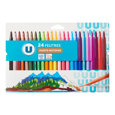 Stylo Feutre Pointe moyenne x24