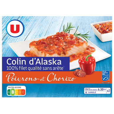 Colin d'Alaska sauce poivrons et chorizo  400g
