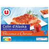 Colin d'Alaska sauce poivrons et chorizo  400g