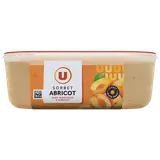 Sorbet plein fruit abricot - bac 1L 650G