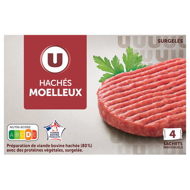 Haché moelleux 15%mg - 4x100g