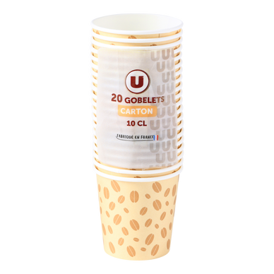 Gobelet en carton 10cl x20