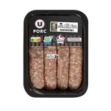 Saucisse de Toulouse aux herbes,  Nouvelle Agriculture, France, 4 pièces, 500g