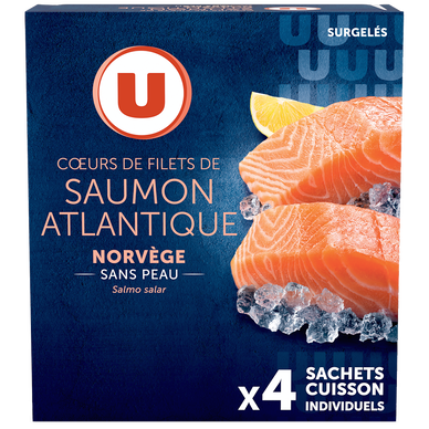 Coeurs de filets de saumon Atlantique - 500g